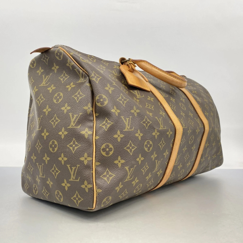 LOUIS VUITTON Brown Monogram Keepall 50 Boston Bag - Picture 2 of 14
